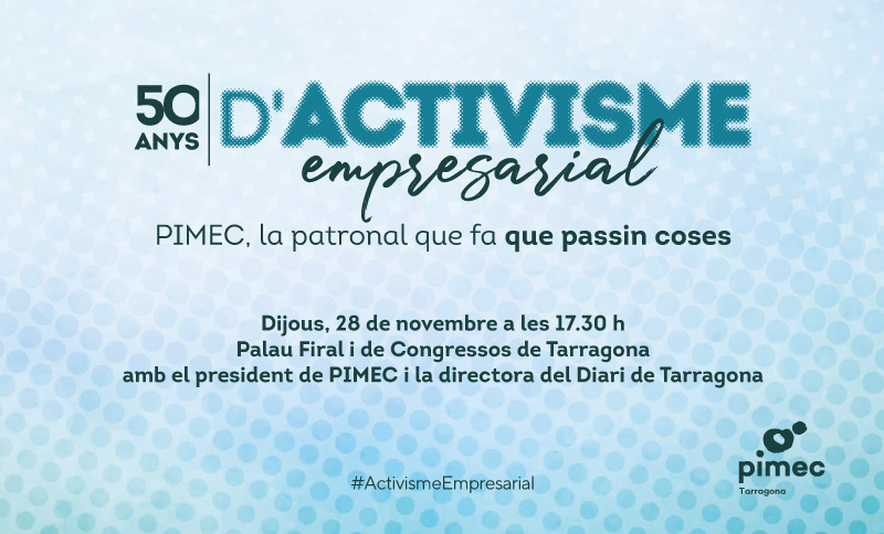 El president de PIMEC tanca el tour '50 anys d'activisme empresarial' a Tarragona amb la directora del Diari de Tarragona, Natàlia Rodríguez